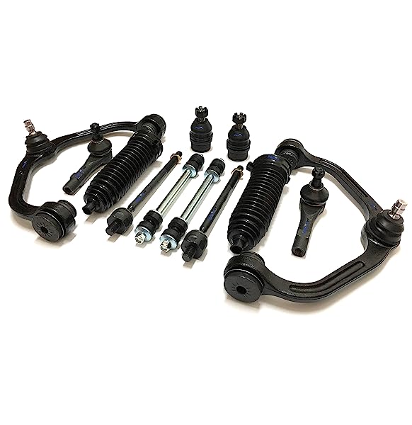 Detroit Axle 12pc Front Suspension Kit – Control Arms, Tie Rods, Sway Bar For Ford Ranger 1998-2011