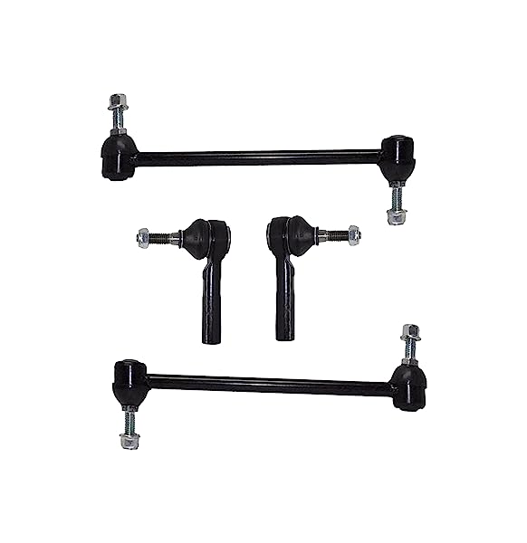 4-Piece Front Steering & Suspension Kit For Nissan Altima/Maxima – Outer Tie Rods & Sway Bar End Links – AM Autoparts