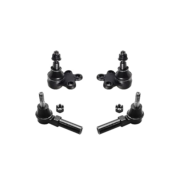 PartsW – 4 Pc Front Lower Ball Joints, Outer Tie Rod Ends